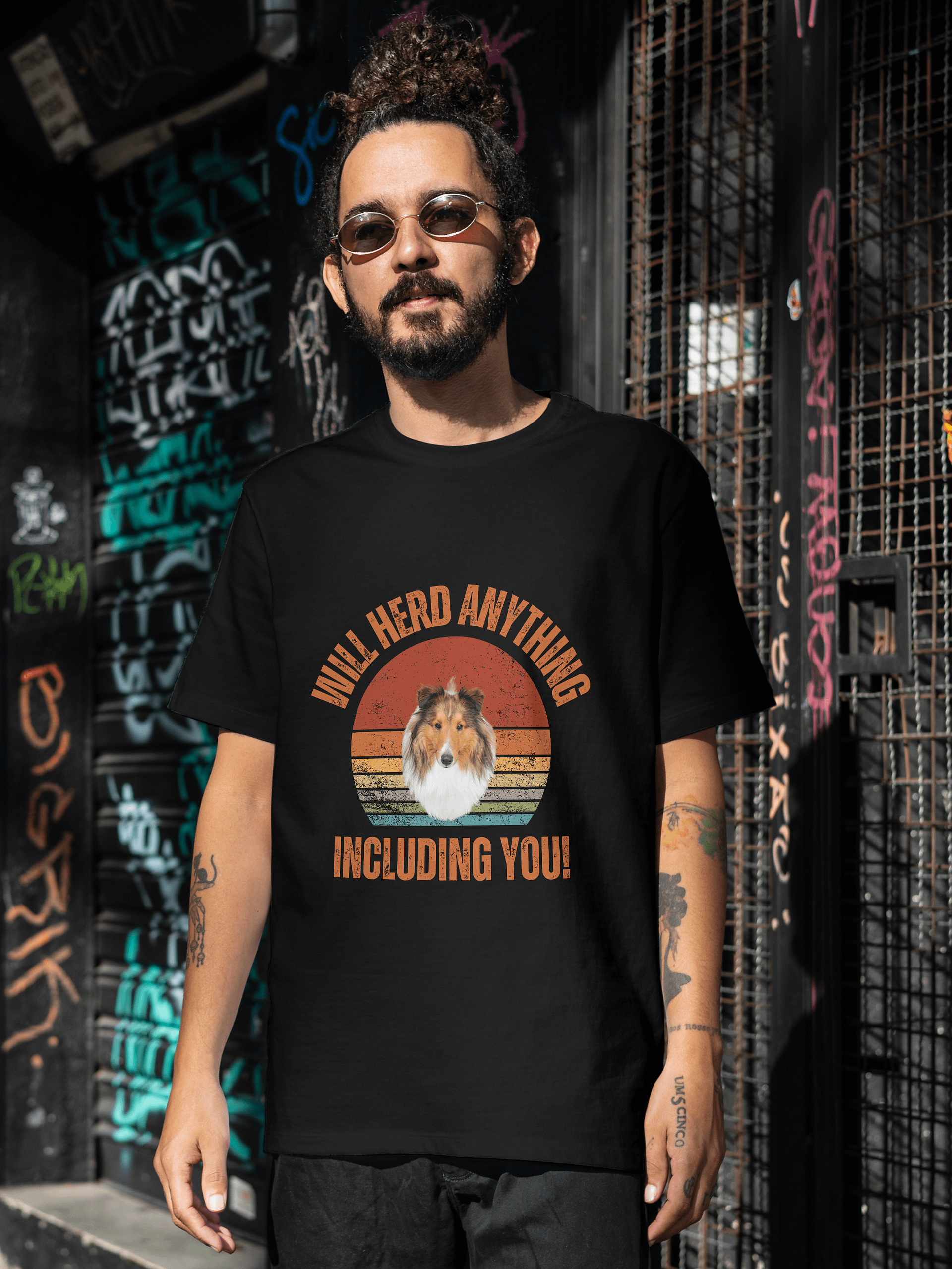 Vintage Sheltie Herding T-Shirt product image (4)