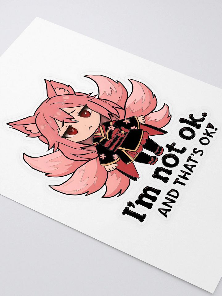 Chibi Fox Girl Kiss Cut Sticker Sheet product image (2)