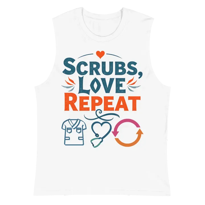 Heartfelt Scrubs Muscle Tank product image (6)