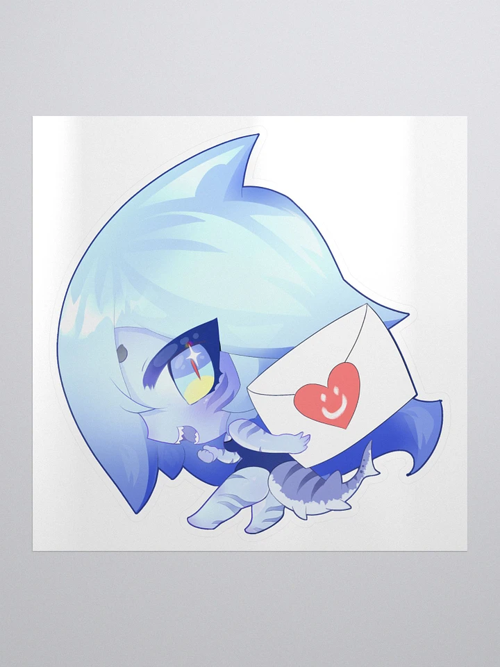 Heart Letter Sharky Sticker product image (1)