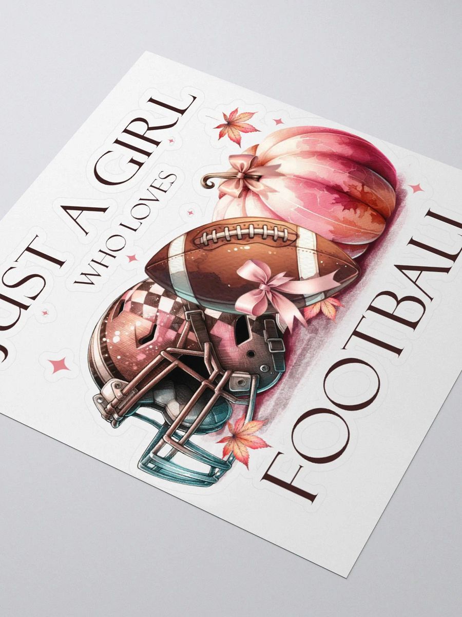 Just A Girl That Loves Football Sticker product image (3)