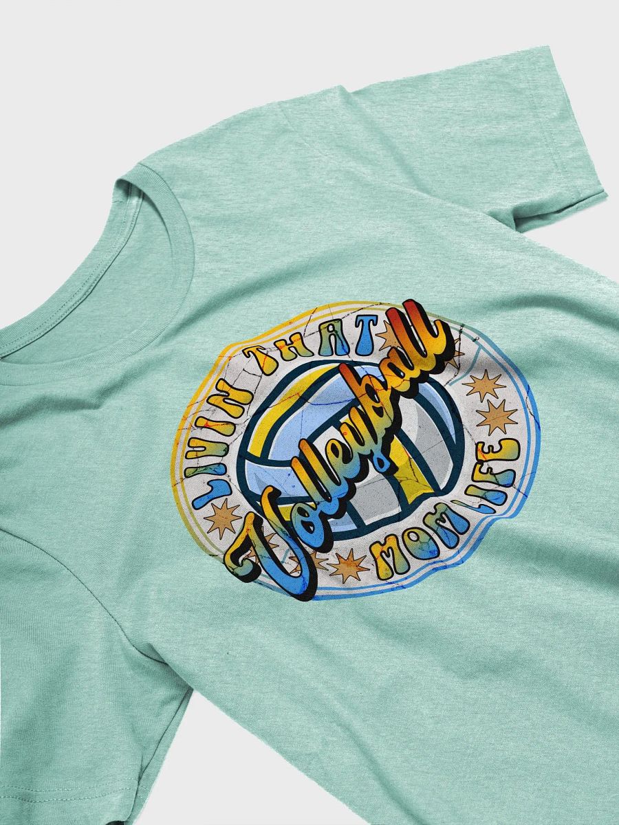 Livin That Mom Life Volleyball Circle T-Shirt product image (2)