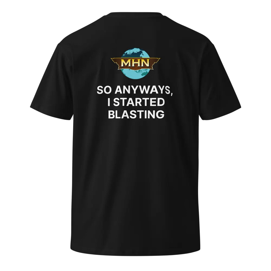 I Started Blasting MHN Emblem Unisex T-Shirt Black/Grey/Navy product image (5)