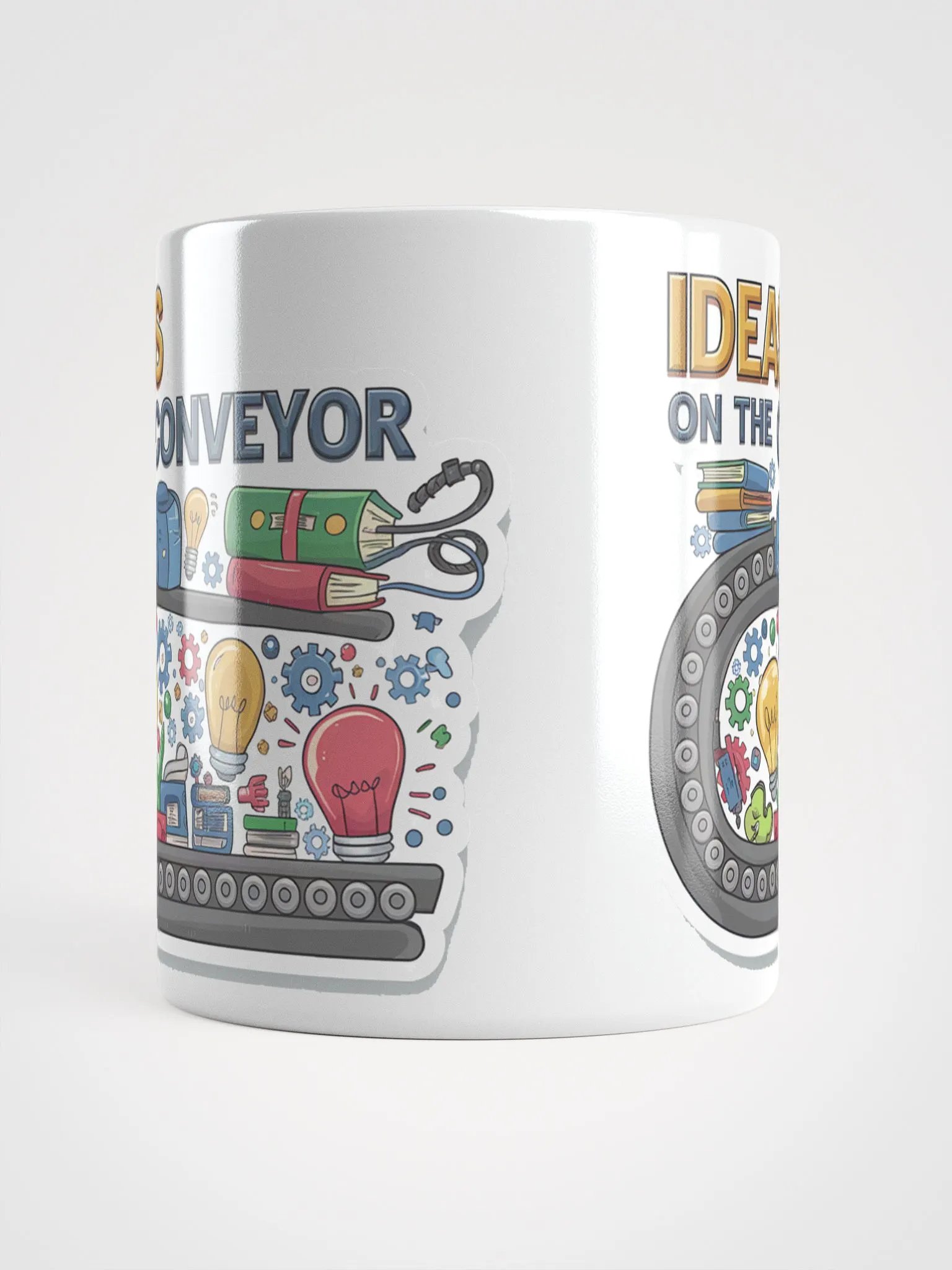 Ideas Conveyer #Motivational Glossy Mug - White product image (5)