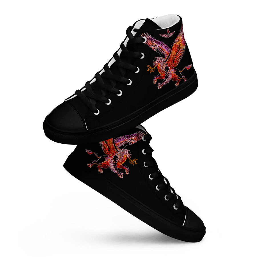 Gripen Flying red//Griffin/Men's High Top Canvas Shoes by Allcolor product image (9)