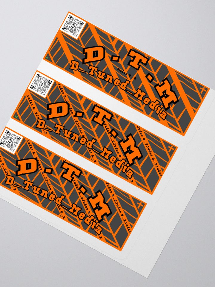 D.T.M Tire Tread Sticker Pack product image (6)