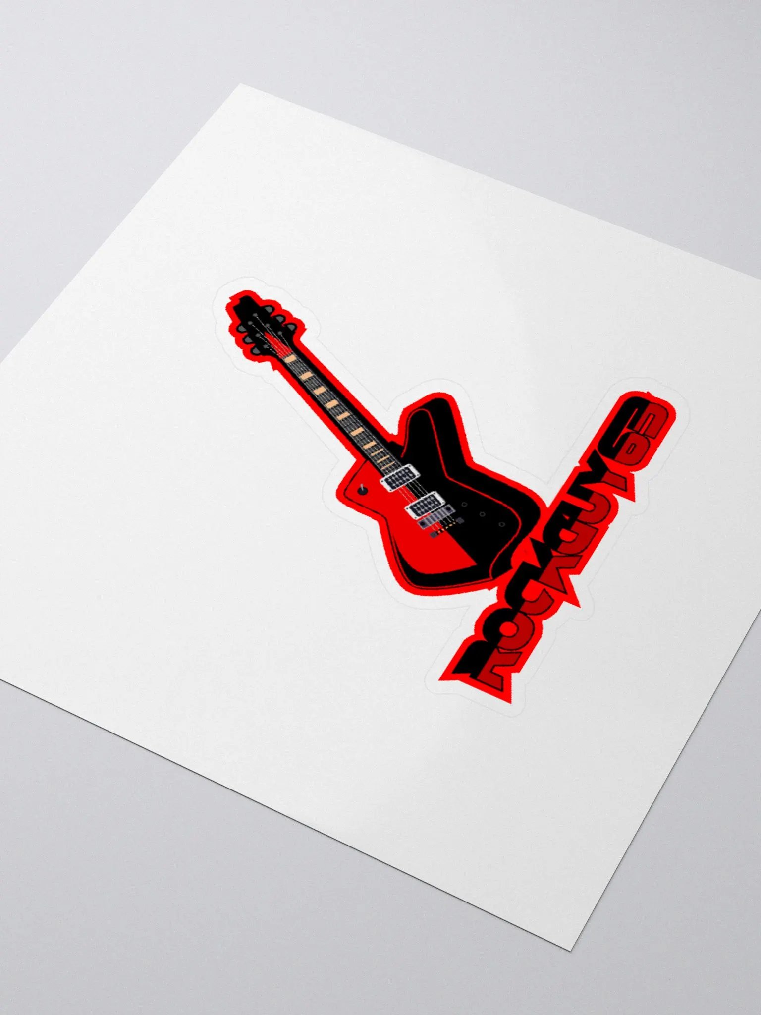 Rockguy Guitar Logo Sticker product image (3)