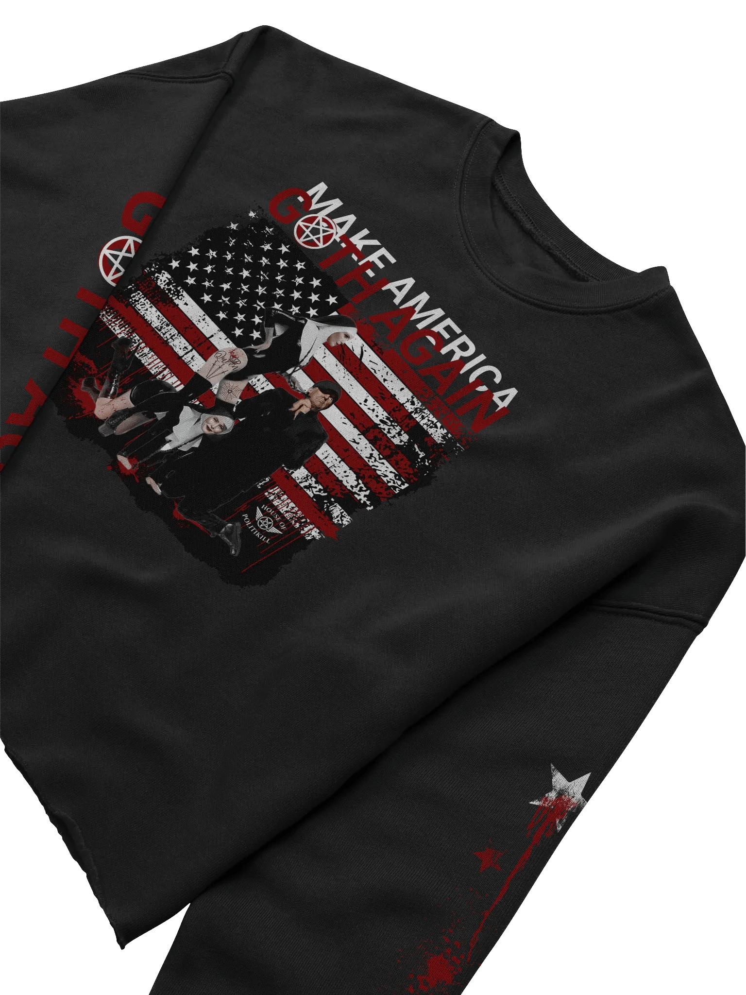 Make America Goth Again - Statement Cropped Fleece - Sacrilegious Gothic Design for Rebels product image (5)