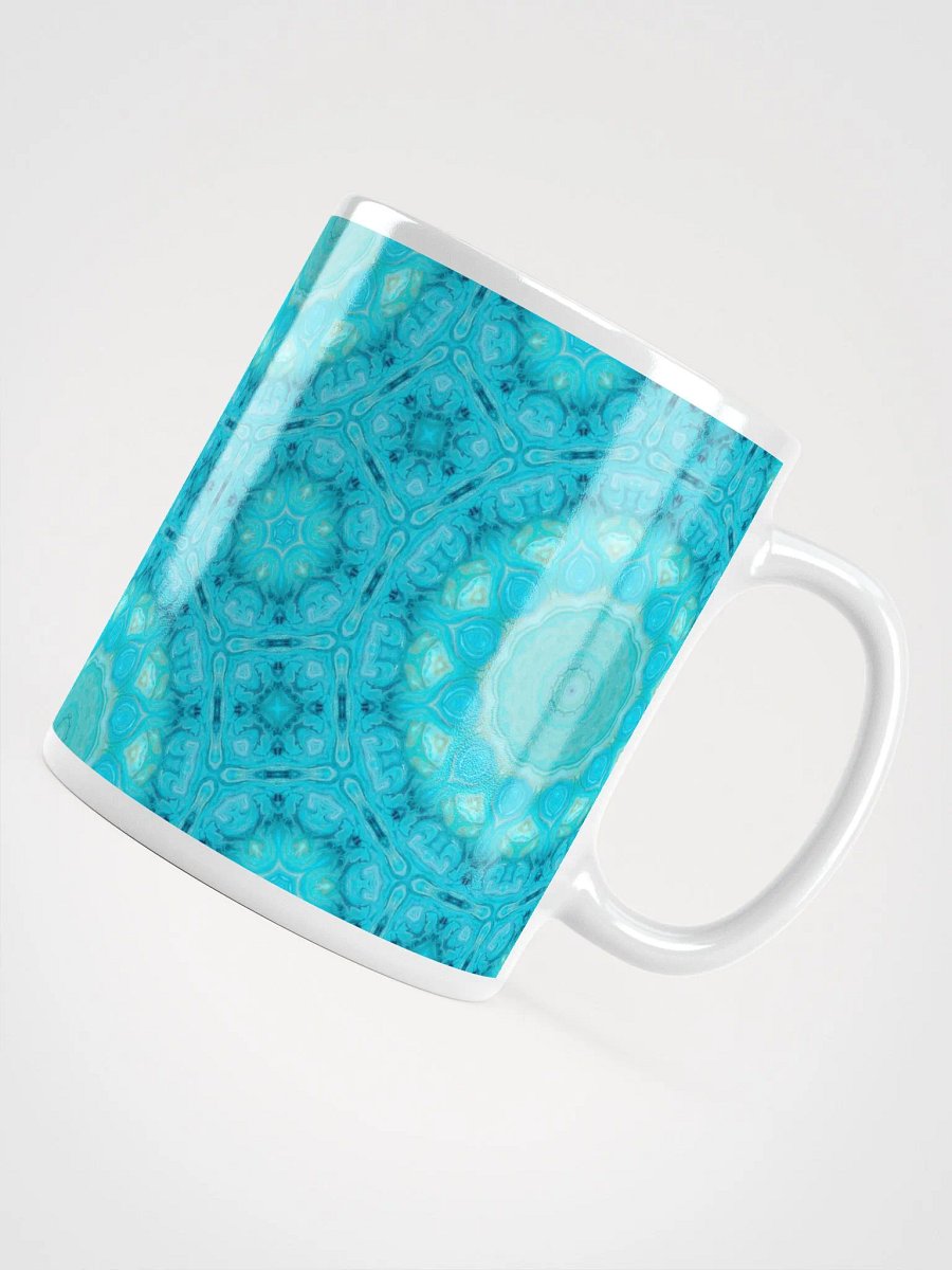 Ethereal light blue circles mug product image (7)
