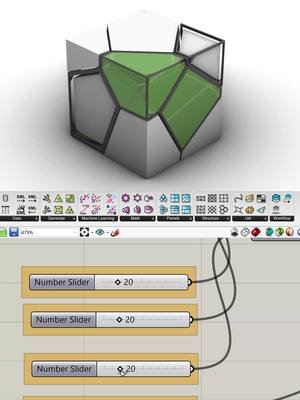 Grasshopper - EX 4 - Populate 3D + Voronoi 3D #architecturedesign #architecturestudent #grasshopper3d #architecturemodel #parametricarchitecture #architecturetiktok #architect #model #rendering #models #architectureschool #render #parametricdesign #zahahadid #design #grasshopper #modeling #architecture #architecturestudentlife #rhino