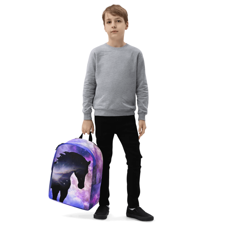 Galaxy horse - Nebula horses, backpack product image (12)