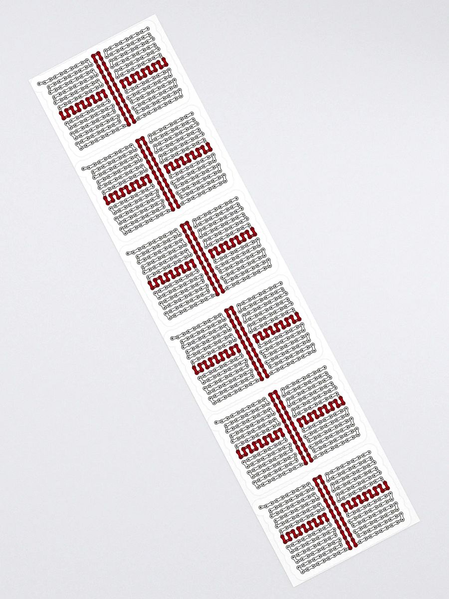 England Bike Chain Flag Sticker 6 Pack product image (2)