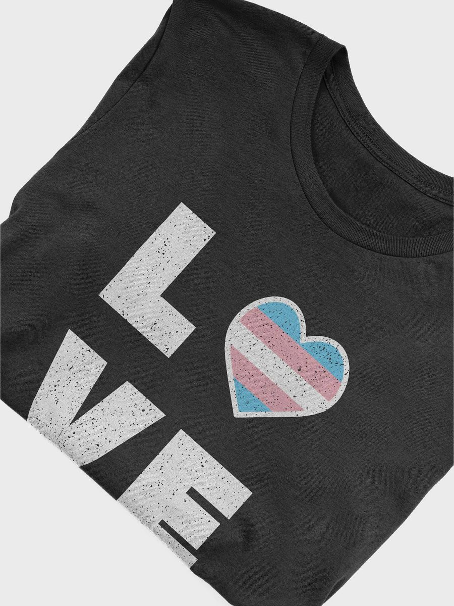 LGBT Transgender Pride Flag Distressed Grunge Love T-Shirt product image (4)