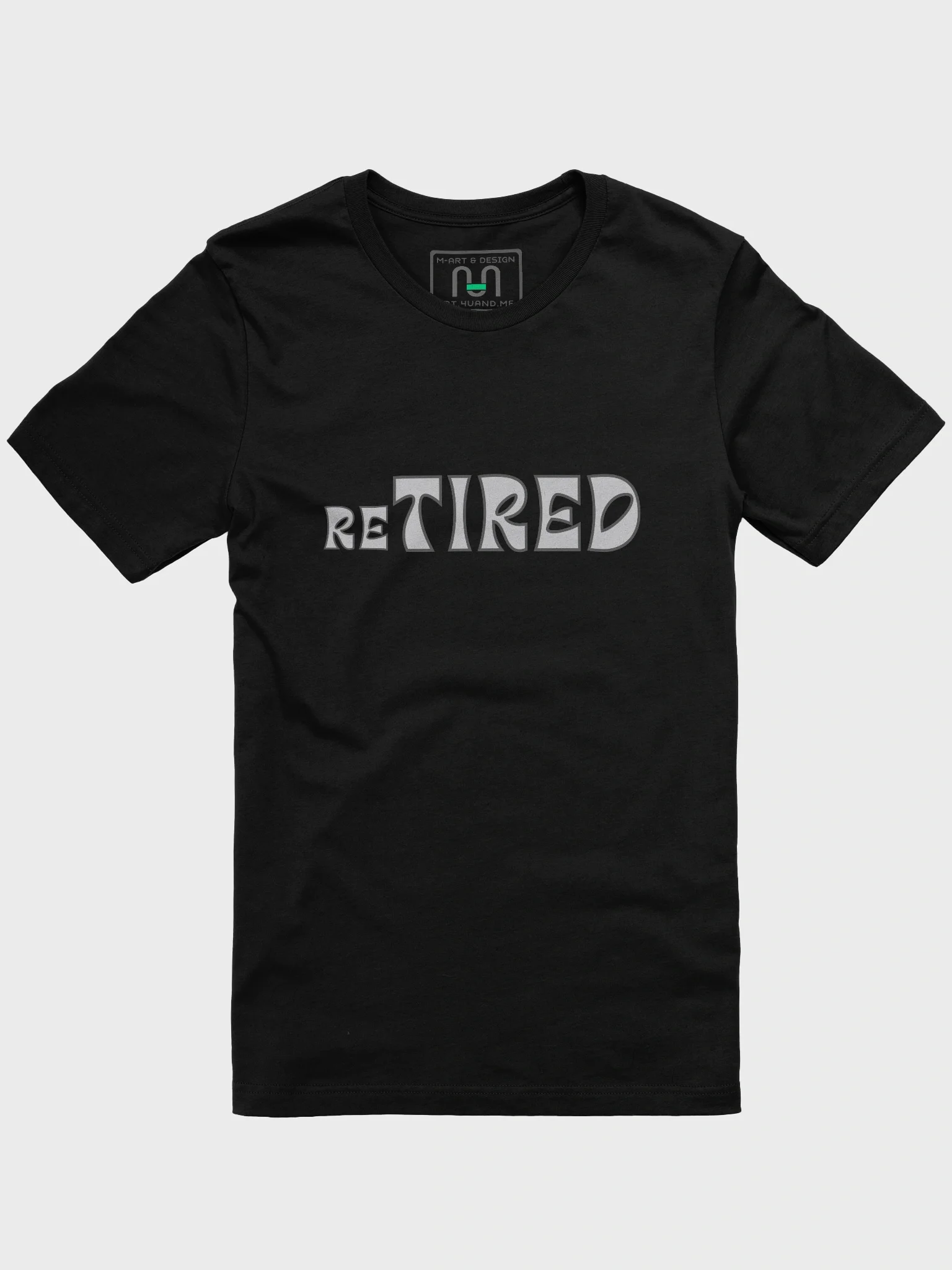 Stylish RETIRED Typography T-Shirt product image (1)