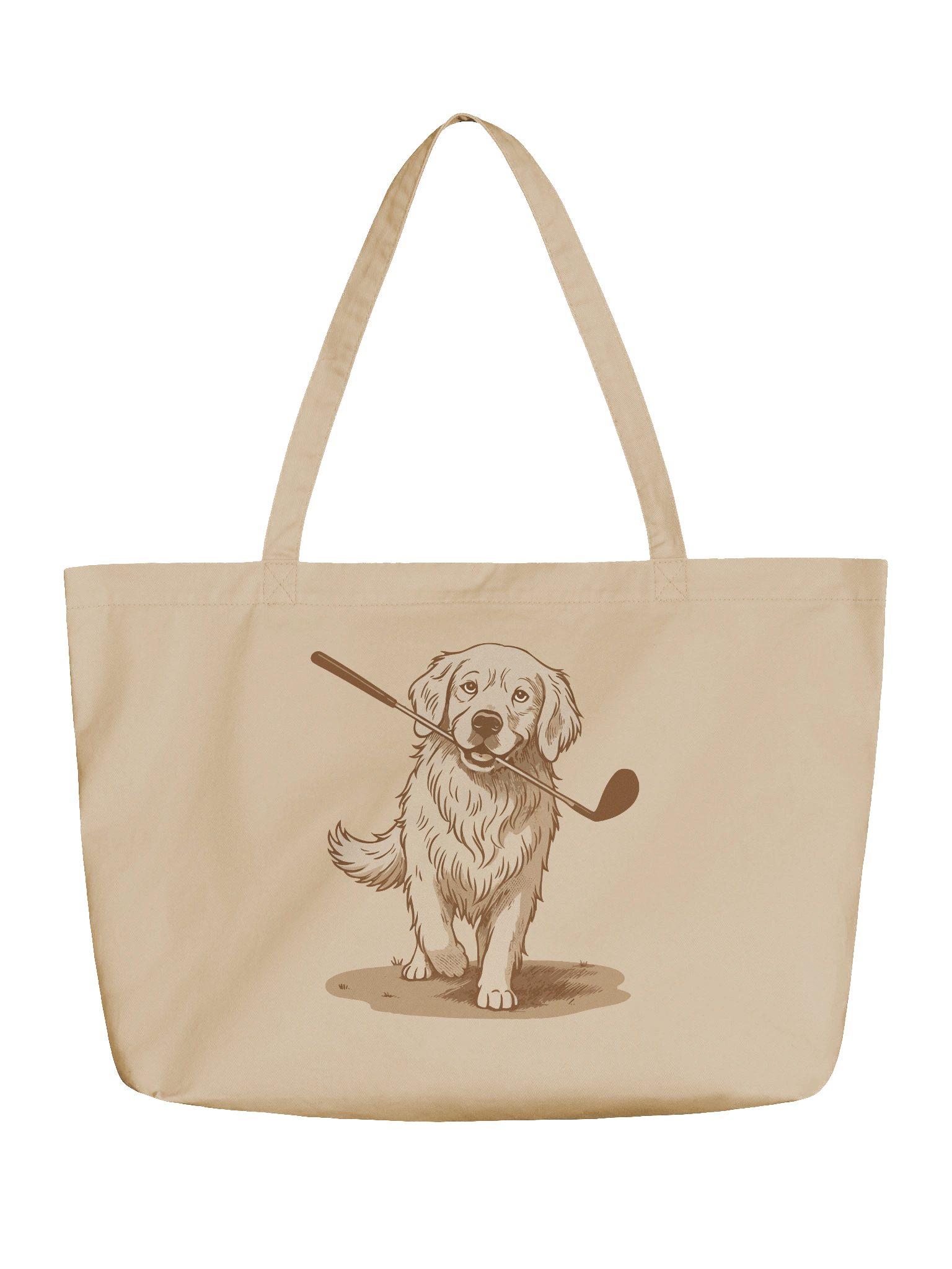 Golf Golden Retriever Eco-Friendly Tote product image (2)