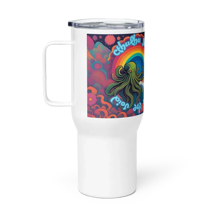 Cthulhu Surf Stainless Steel travel mug with handle 02a product image (1)
