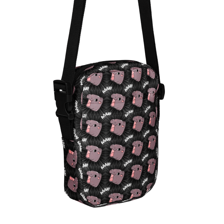 MOODENG'S BLACK AAAH! UTILITY CROSSBODY BAG! product image (1)