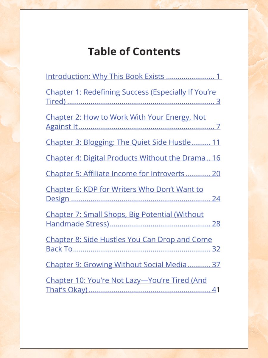 The Low-Energy Side Hustle eBook product image (2)