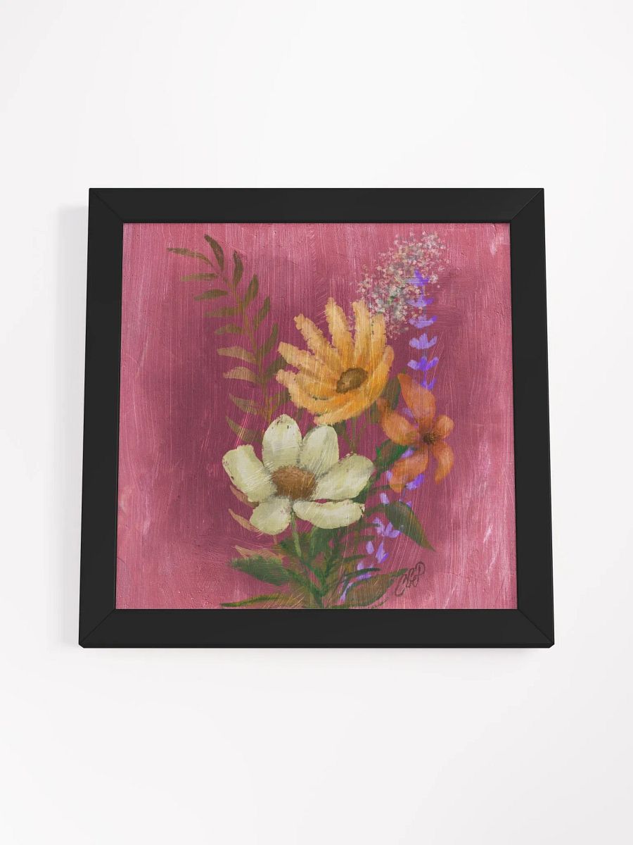 Wild Flowers Vibrant Ayous Wood Framed Poster product image (7)