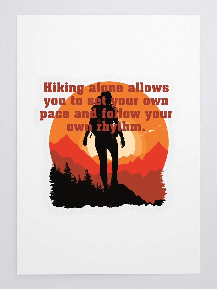 Hiking alone allows you to set your own pace and follow your own rhythm. product image (3)