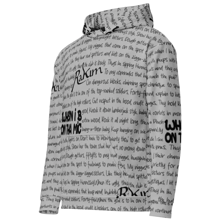 When I B On Tha Mic - Rakim - GREY - Unisex Hoodie product image (1)