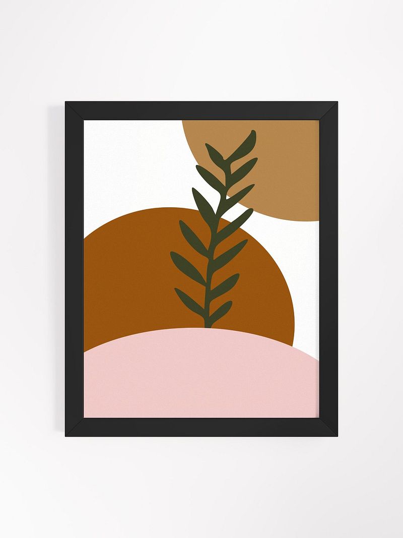 Eco-Friendly Ayous Wood Framed Matte Poster