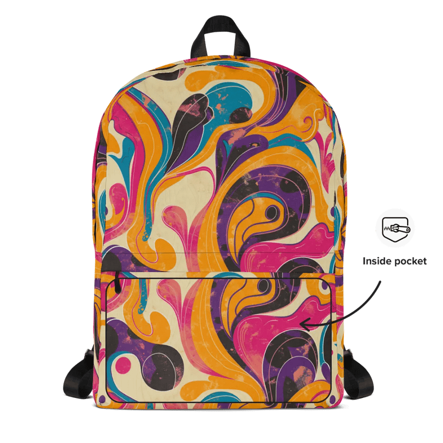 Swirling Dreams All-Over Print Backpack product image (10)