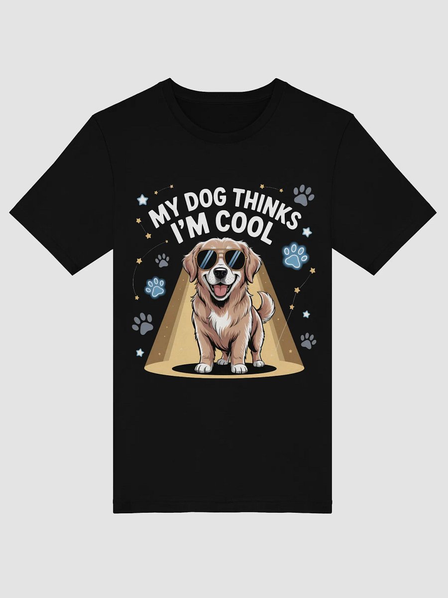 My Dog Thinks I'm Cool – Golden Retriever Cartoon T-Shirt product image (5)