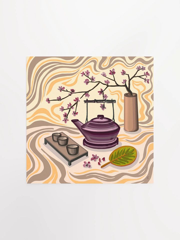 Serenity in Bloom Poster - Coffee Shop No. 5 product image (1)