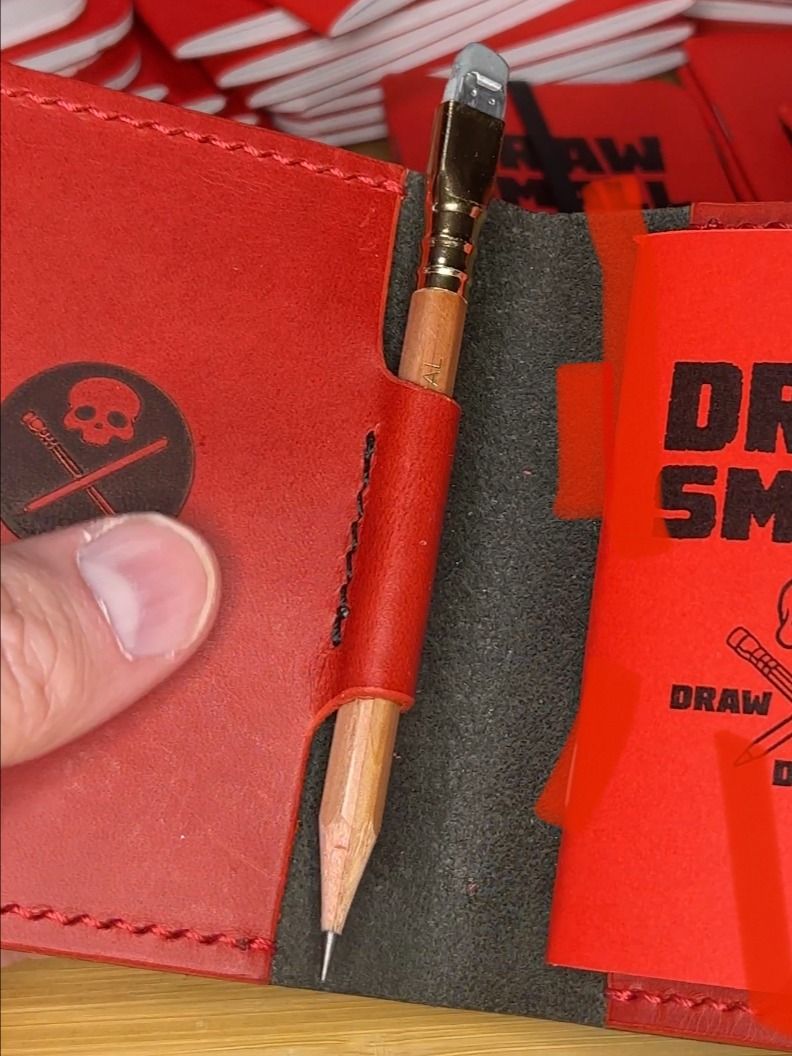 EDC Leather Sketch Wallet (Very Limited, only 1 Left!) product image (5)