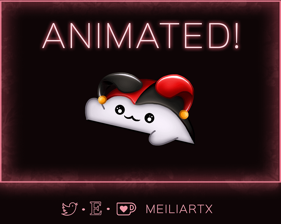 ANIMATED EMOTE Chibi Shaco Clown Bongo Tap product image (1)