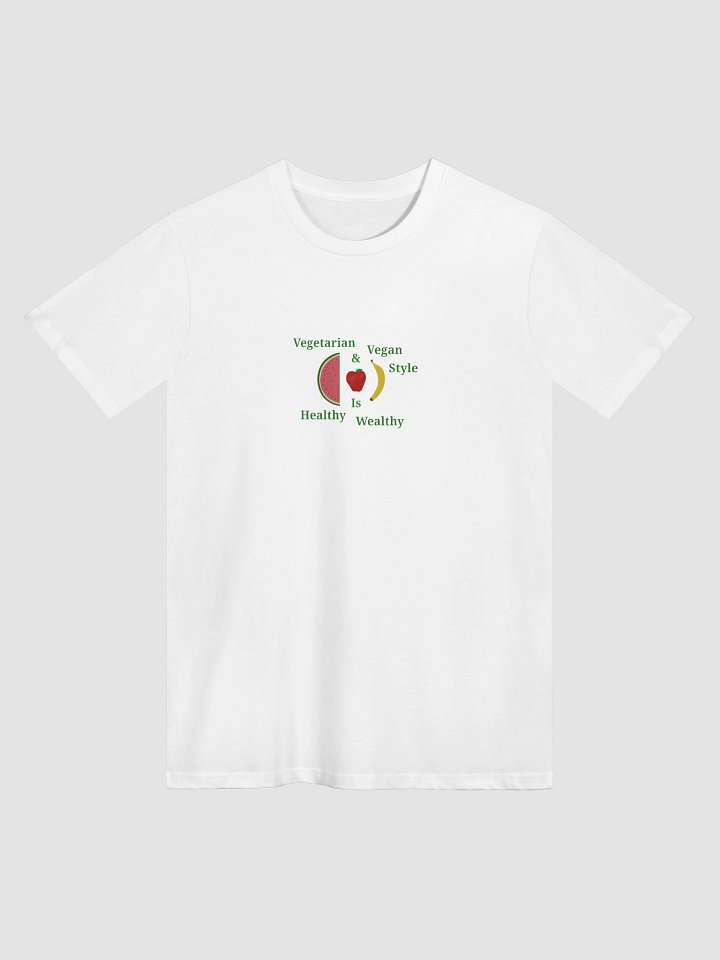Healthy Wealthy Vegetarian & Vegan Tee product image (1)