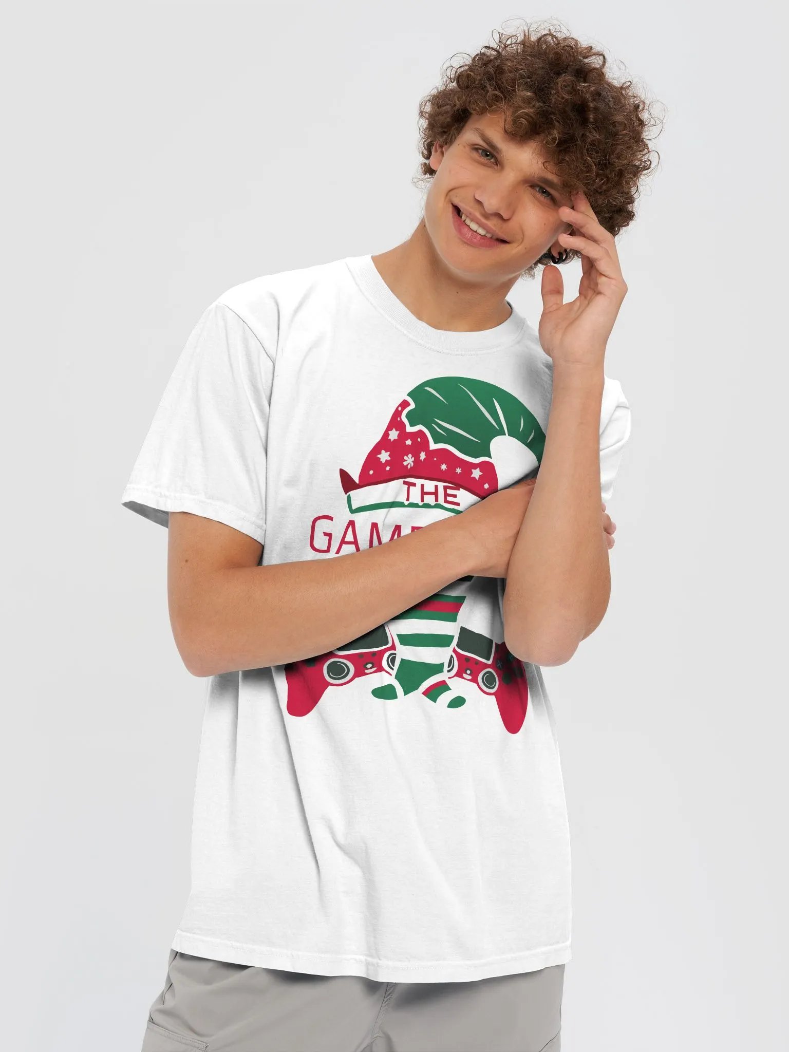 Gamer Elf Festive T-Shirt product image (40)