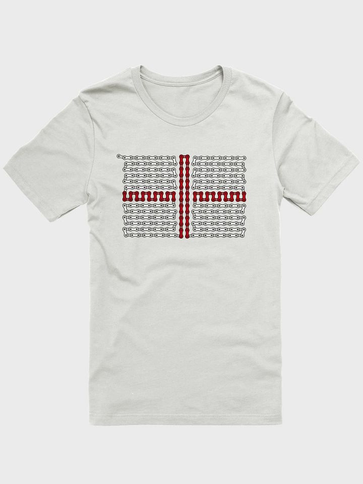 England Bike Chain Flag on Light Color Supersoft Tee product image (1)