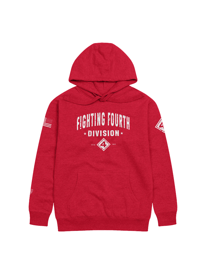 Fighting Fourth - 4th Marine Division "Distressed" Hoodie product image (1)