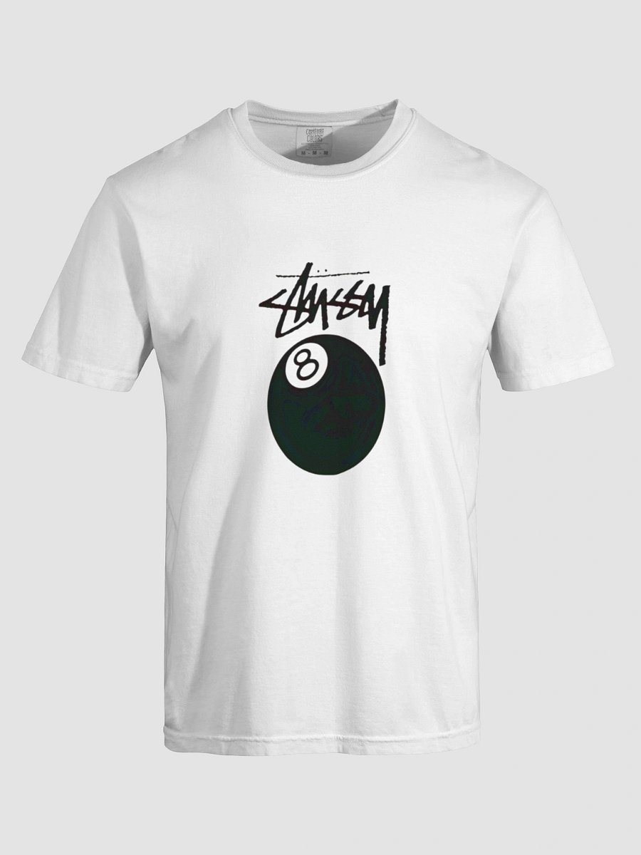 Monochrome 8-Ball Stylized T-Shirt product image (77)
