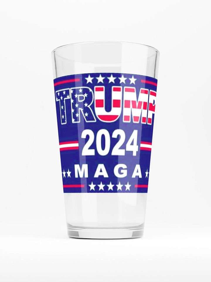 Patriotic Trump 2024 MAGA Shaker Pint Glass product image (2)