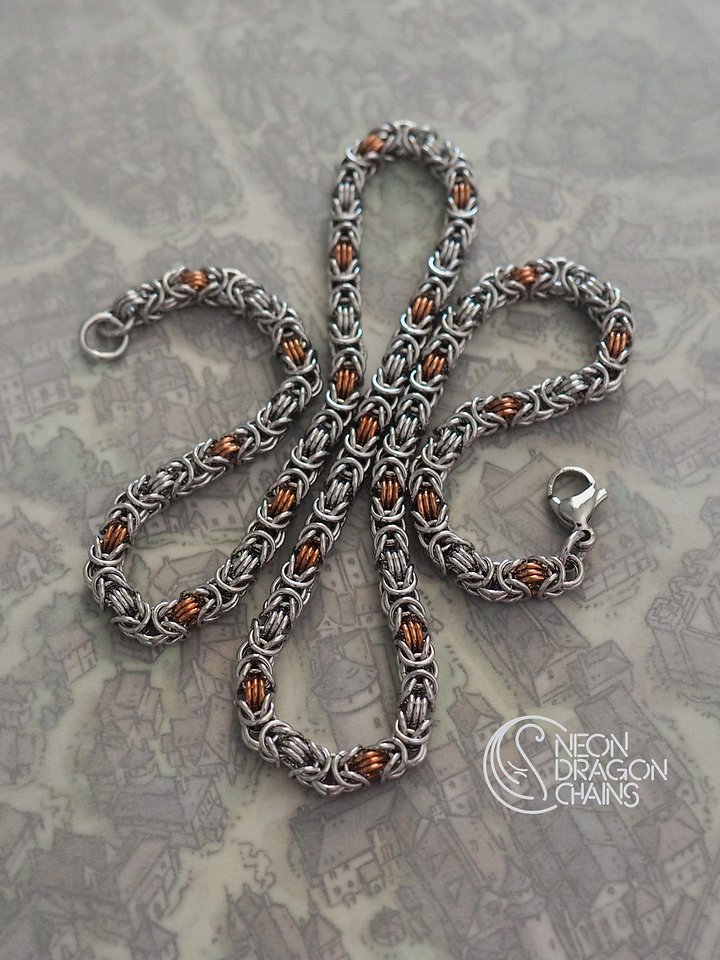 Pixie Byzantine Necklace / Copper OOAK product image (1)