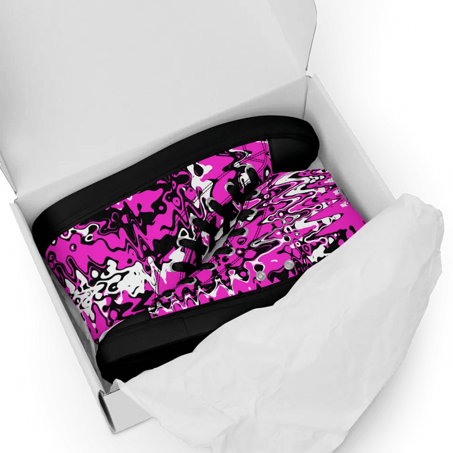 Cyberpink, high top canvas shoes (womens) product image (9)