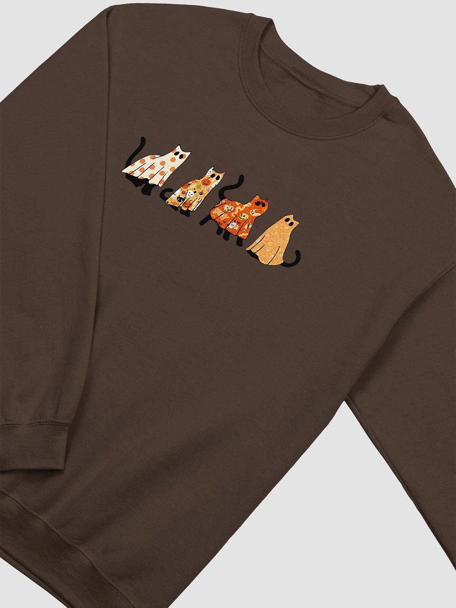 Halloween Sweatshirt, Cat Ghost Sweater product image (25)