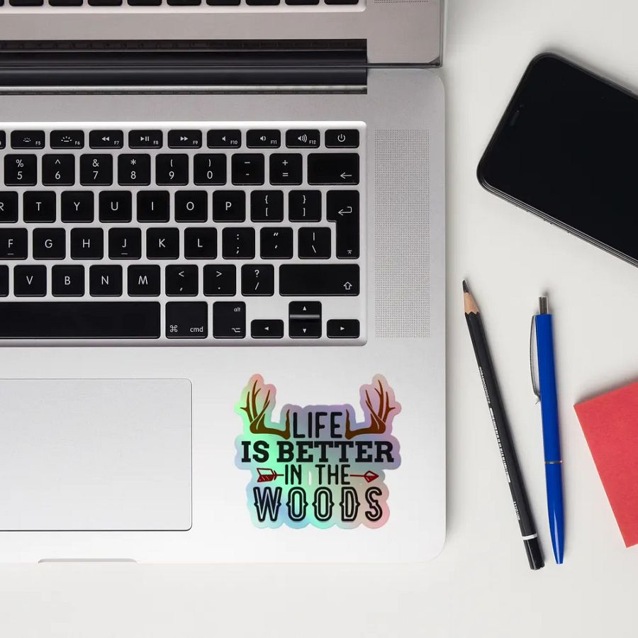 Life is Better in the Woods Holographic Sticker Set product image (12)