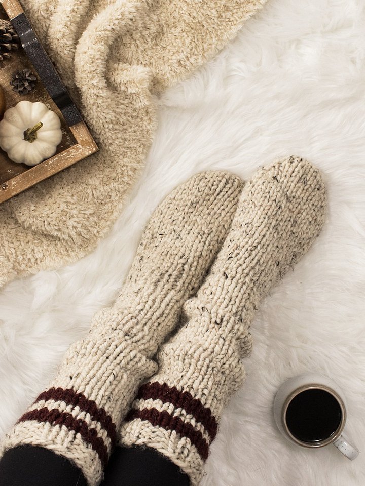 Beginner Tube Sock Knitting Pattern - Happiness product image (1)