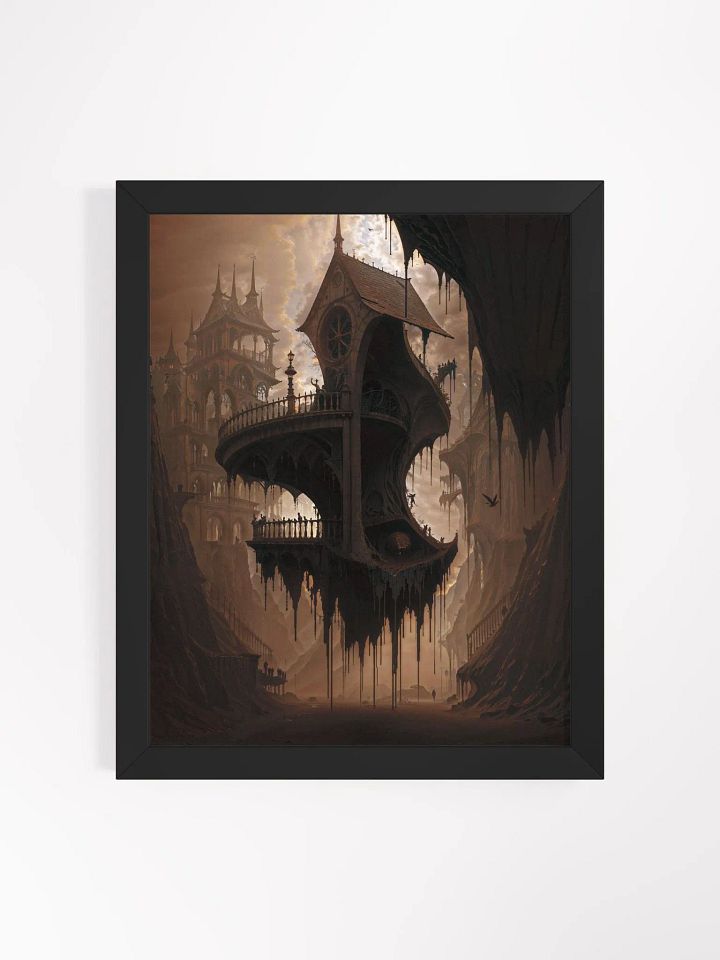 Gothic Floating House Framed Print product image (2)