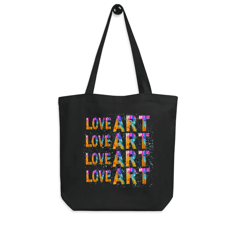 LOVE ART Vibrant Tote Bag for art students moms daughters friends art teachers product image (8)
