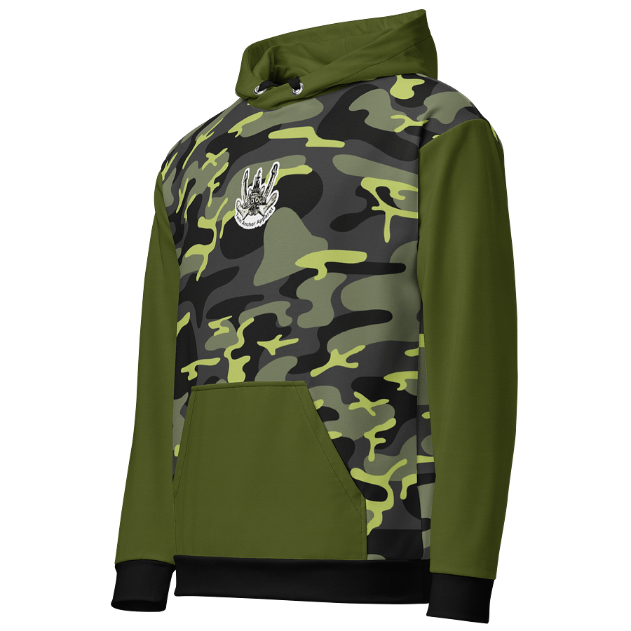Green & Camouflage Twin Anchor Logo Hoodie product image (2)