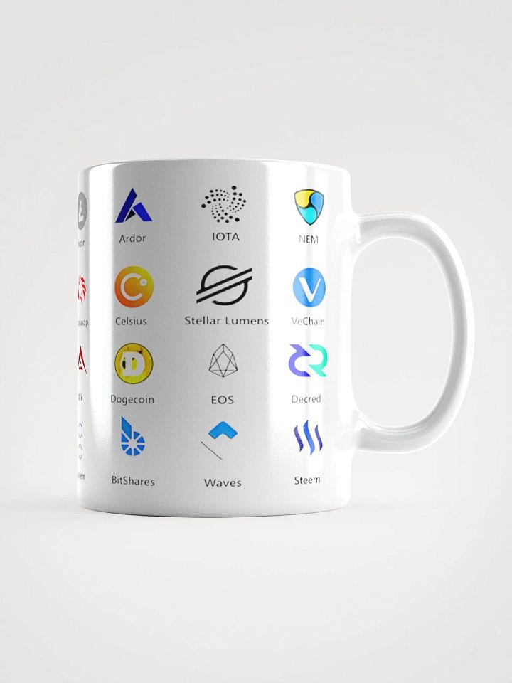Cryptocurrency Logos Mug, Top Ranking Crypto Symbols Coffee Mug product image (1)