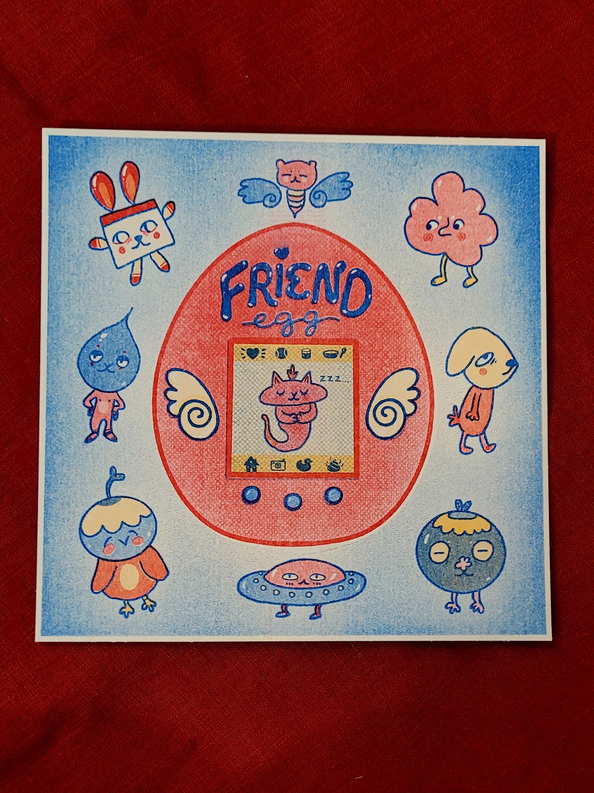 Friend Egg Riso Print product image (1)
