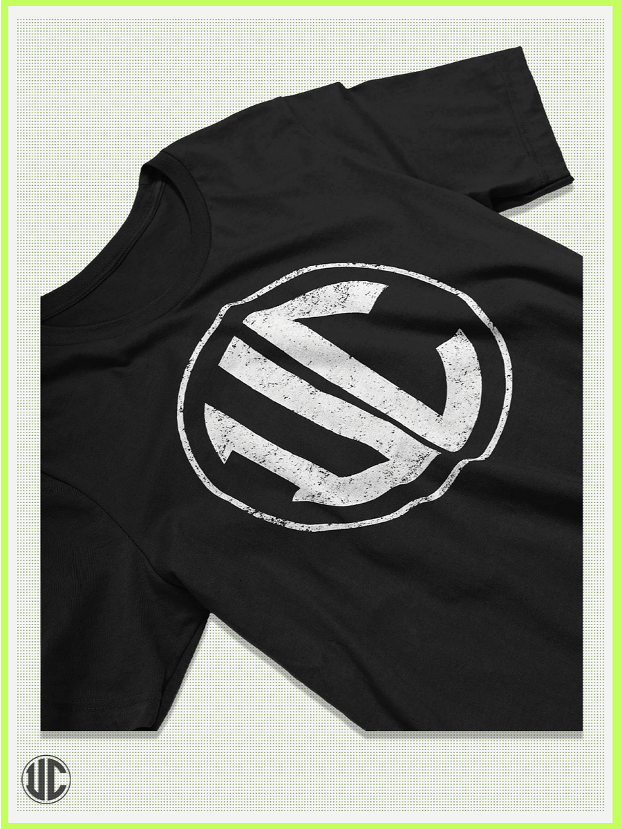 UnkoCon Distressed White Logo T-Shirt – Classic UC Street Mark product image (2)