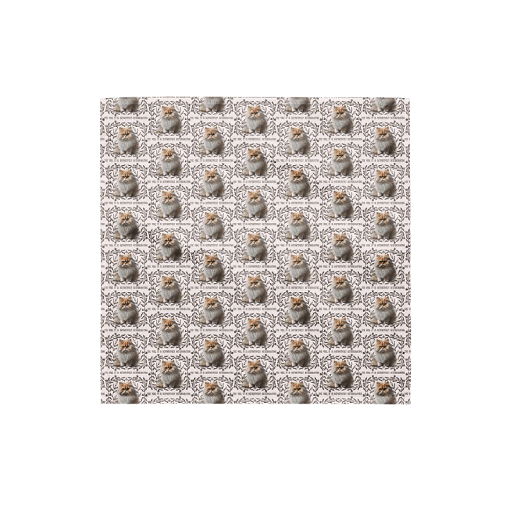 KC, The Vibe Is Deteriorating (floofy cat), Bandanna product image (1)