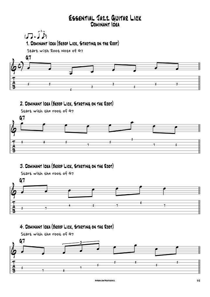 Essential Jazz Lick 50 (PDF & Guitar Pro) product image (2)